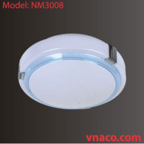 Đèn mâm nhựa ốp trần đường kính 350mm Model NM3008