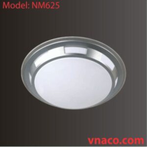 Đèn mâm nhựa ốp trần tròn phi 350 Model NM625